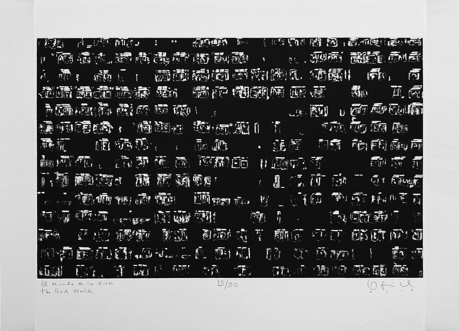 ‘THE REAL WORLD’ | Etching | 21 x 29 In. & 53 x 73 Cm.